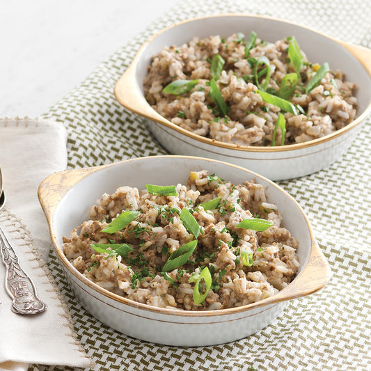 Rice Dressing with Lady Cream Peas