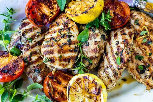My spin on Chef George Hirsch’s Famous Grilled Citrus Herb Chicken