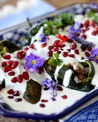 My spin of Chef Esmizadeh’s Most Famous Recipe: Grilled Chile en Nogada