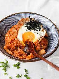 My spin of Chef Tony Yoo's Kimchi Fried Rice with Pork Belly