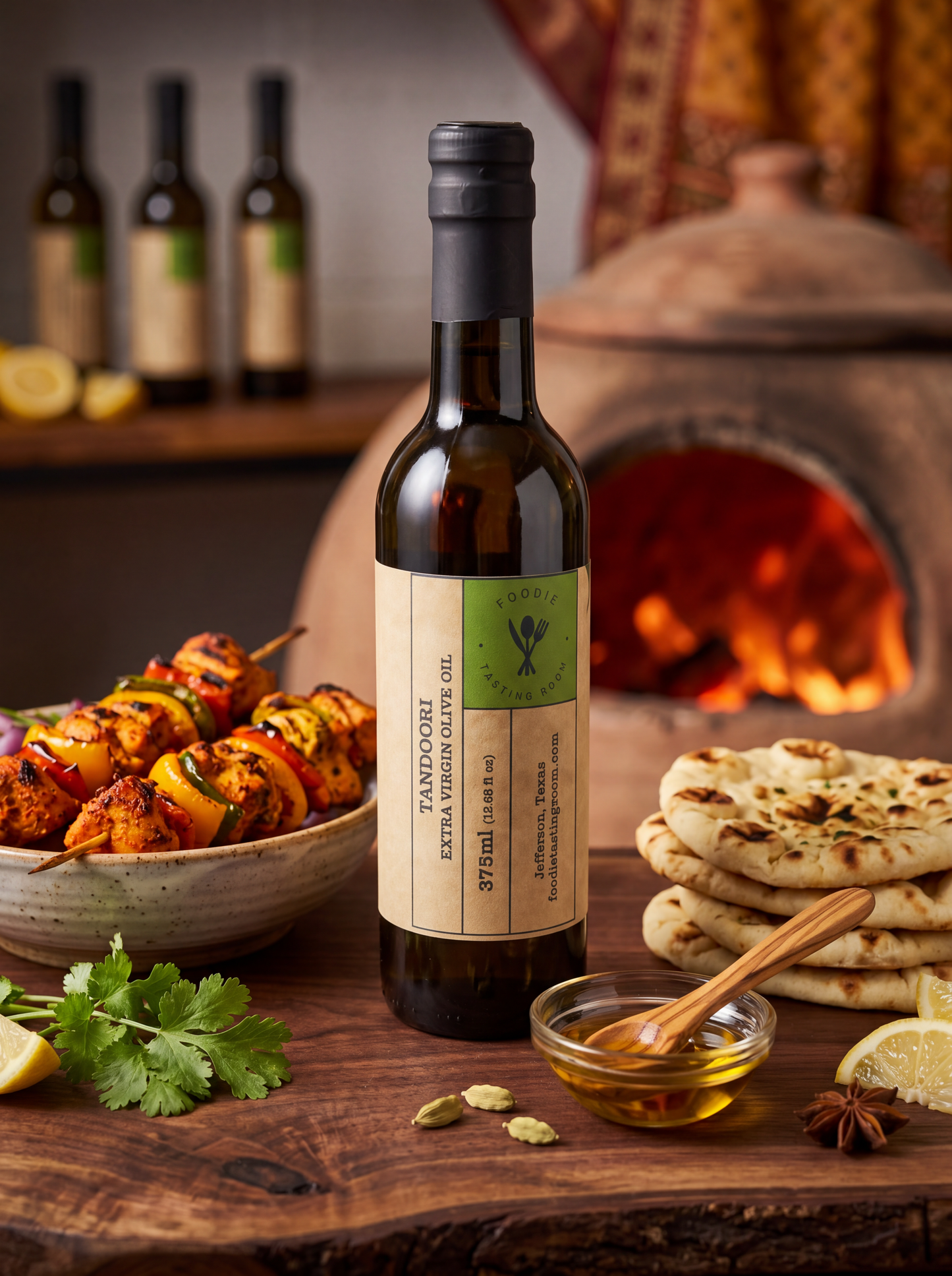 TANDOORI Infused First Cold Pressed Extra Virgin Olive Oil (EVOO)