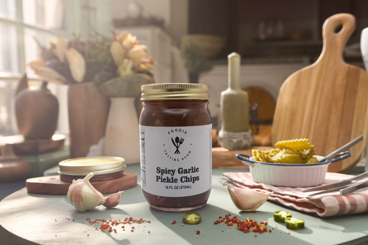 Spicy Garlic Pickle Chips