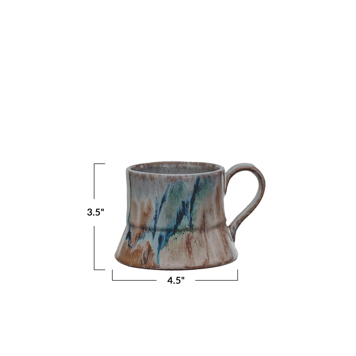 Stoneware Mug, Reactive Glaze | 14 oz