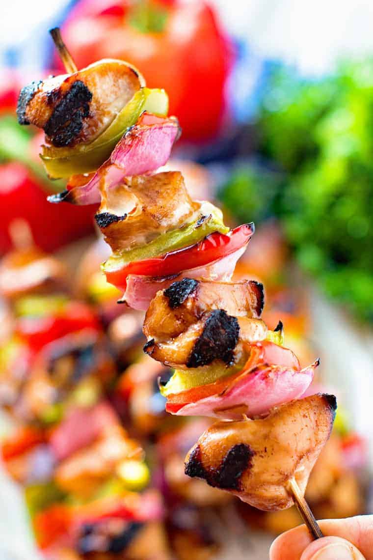 Asian Influenced Chicken Skewers