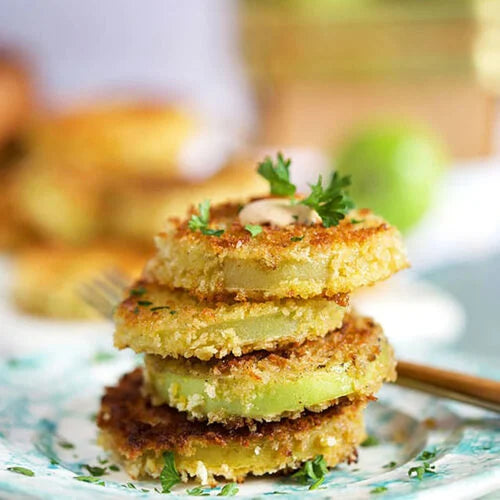 Fried Green Tomatoes with Chow Chow Aioli