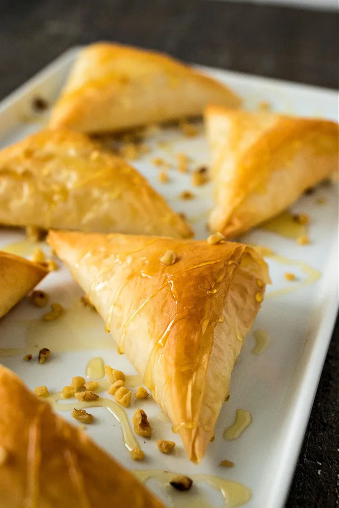 Fig Jam and Goat Cheese Phyllo Triangles