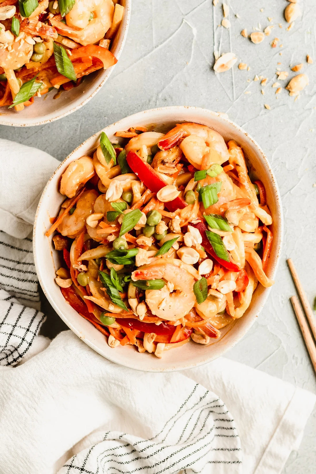 Thai Shrimp Stir-Fry with Peanut Sauce