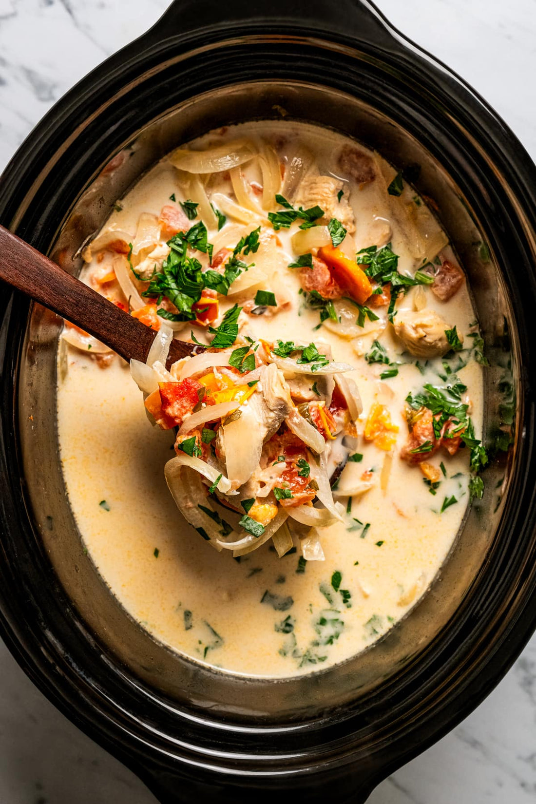 Pasta with Chicken and Vegetables - Crockpot