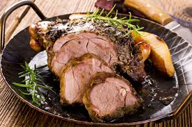 Roasted Easter Lamb with Olive Oil, Garlic, and Mediterranean Herbs