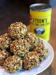 Popcorn Balls with Steen's Syrup