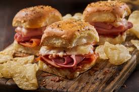 Pepper Jelly & Goat Cheese Sliders on Sweet Rolls