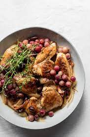 Balsamic Glazed Chicken with Roasted Grapes