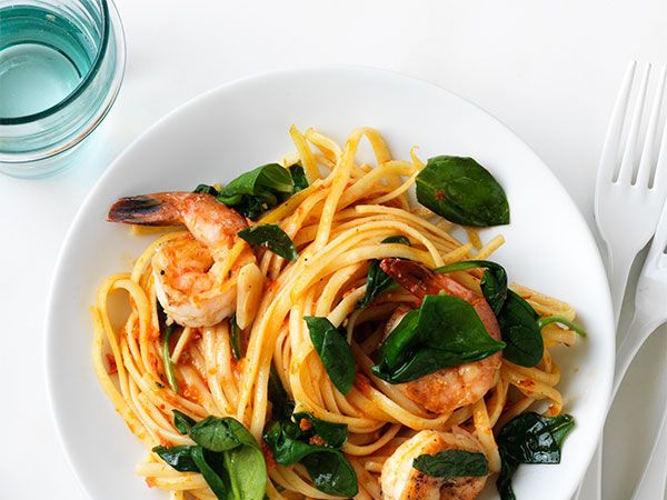 Sundried Tomato Parmesan Garlic Shrimp Pasta