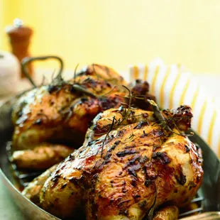 Autumn Roast Chicken with Green Peppercorn Mustard
