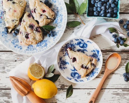 Blueberry Crumble Tea Infused Scone