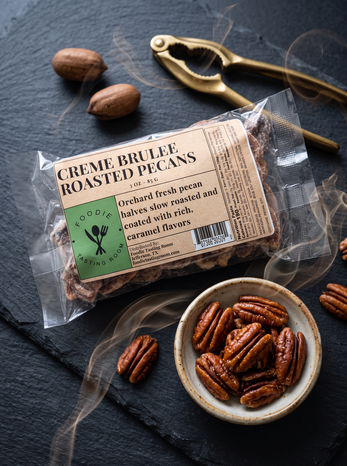 Crème Brûlée Pecans | 3 oz