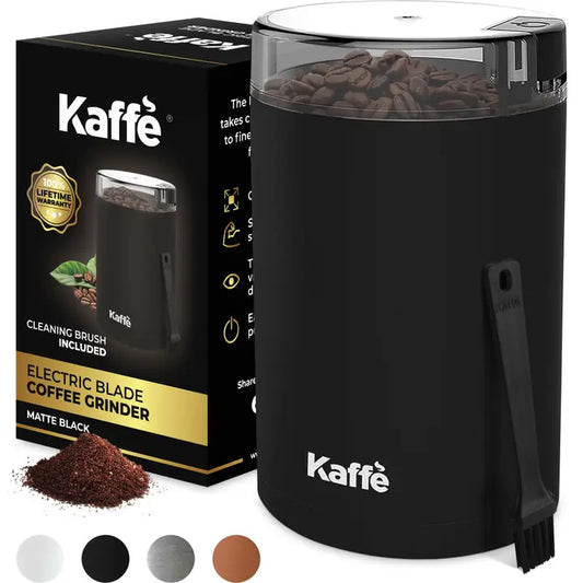 Kaffe Electric Coffee Grinder w/ Cleaning Brush | 3oz
