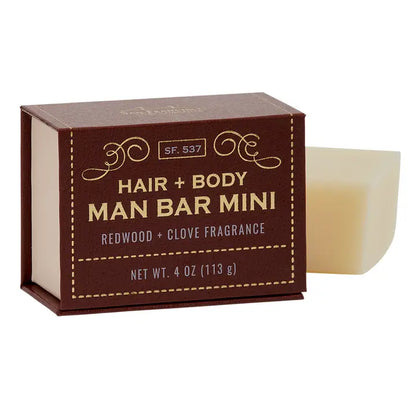 Man Bar Mini | Hair & Body | 4oz