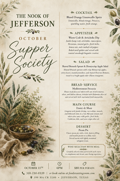 Chef’s Table & Classes