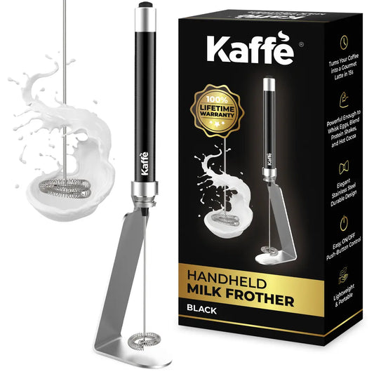 Kaffe Handheld Milk Frother with Stand