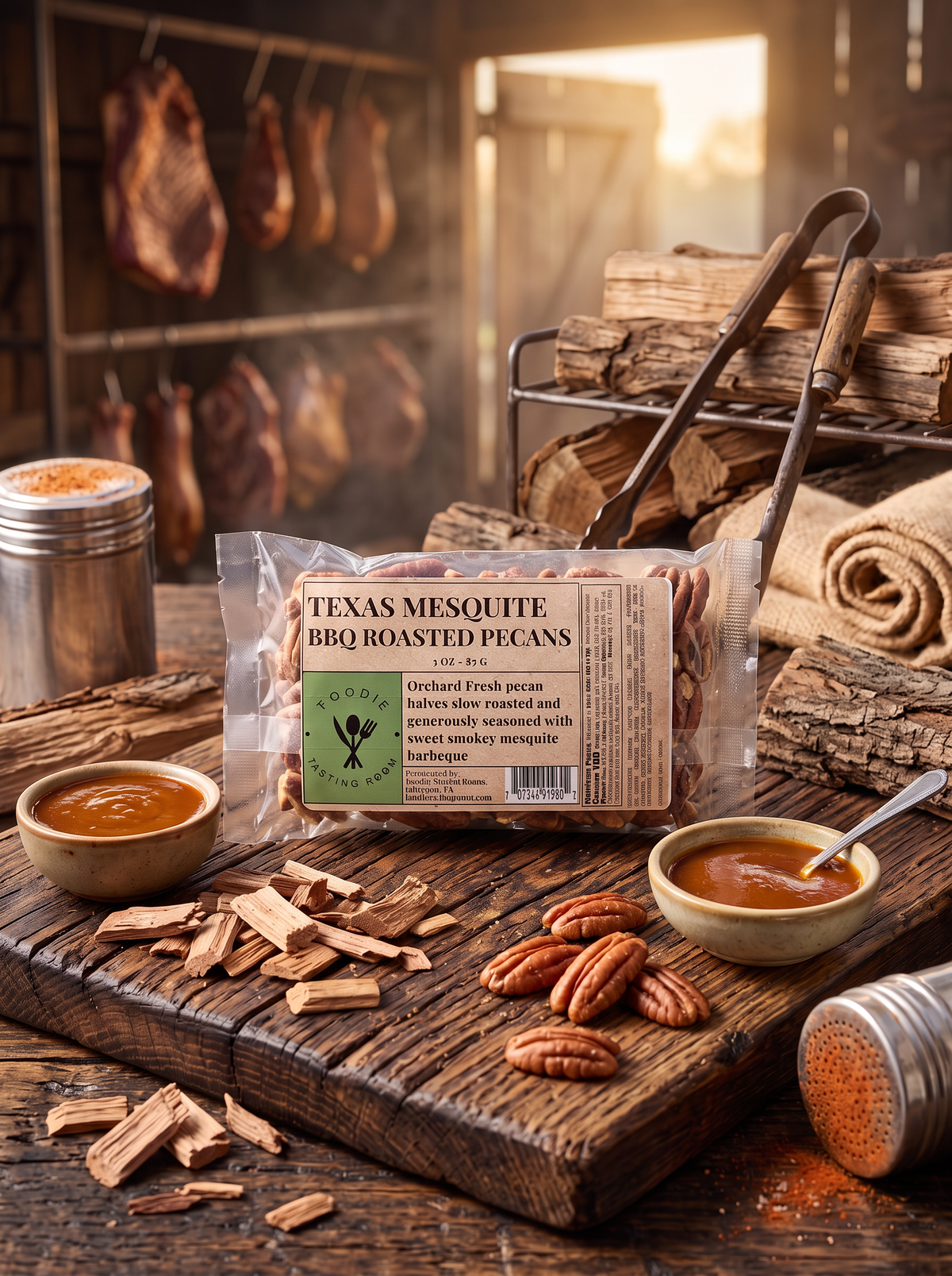 Texas Mesquite BBQ Pecans | 3 oz