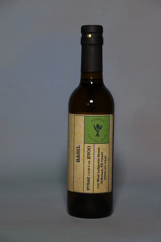 BASIL Infused First Cold Pressed Extra Virgin Olive Oil (EVOO)