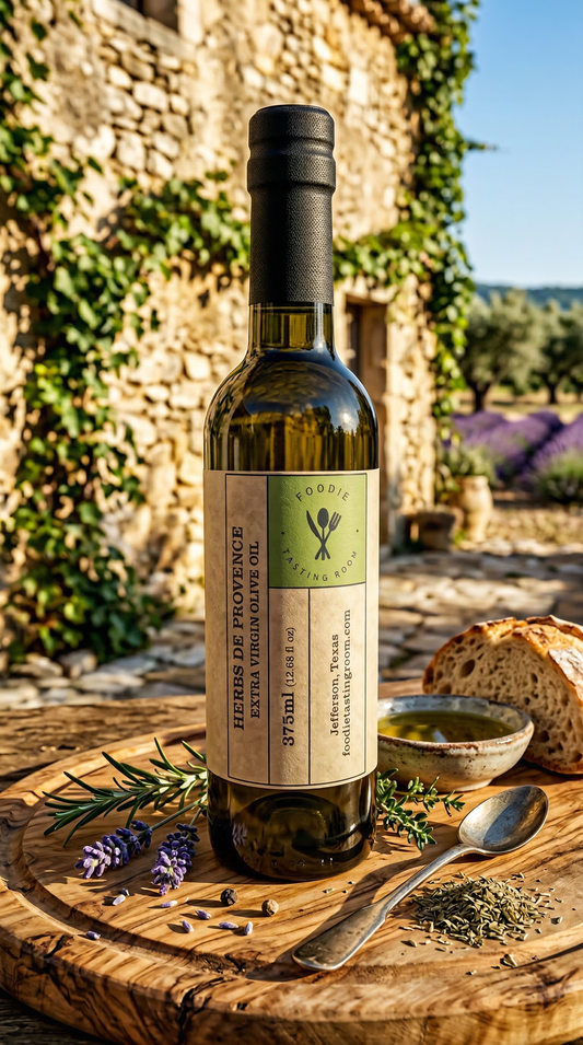 HERBS de PROVENCE Infused First Cold Pressed Extra Virgin Olive Oil (EVOO)