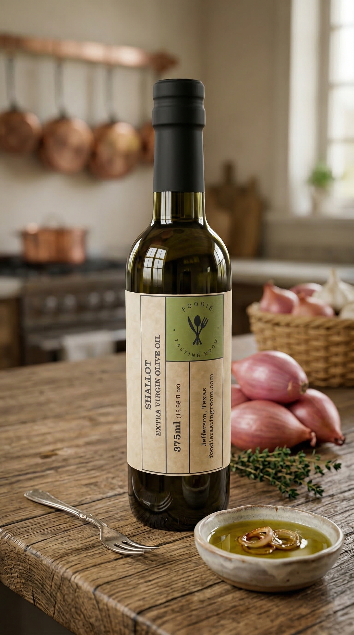 SHALLOT Infused First Cold Pressed Extra Virgin Olive Oil (EVOO)