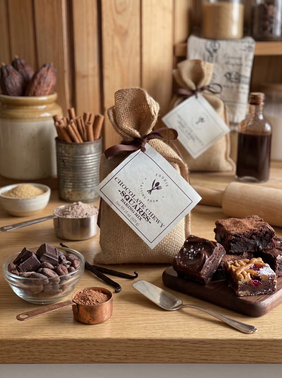 Chocolate Chewy Square Baking Mix