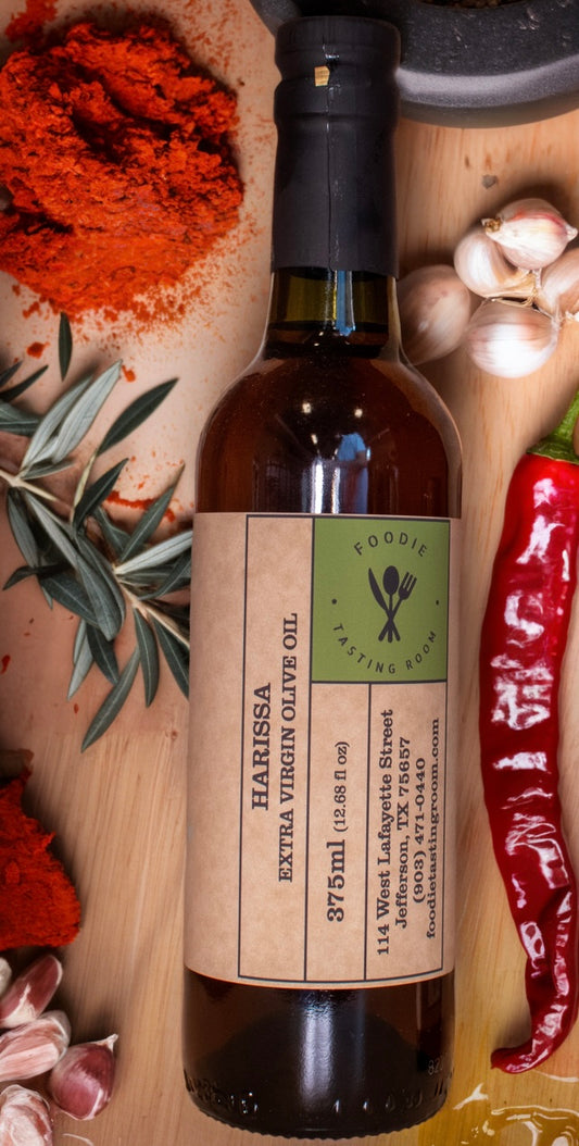 HARISSA Infused First Cold Pressed Extra Virgin Olive Oil (EVOO)