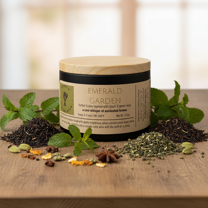 Emerald Garden - herbal fusion layered with black & green teas
