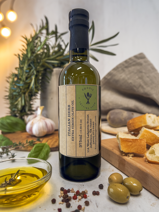 ITALIAN HERBS Infused First Cold Pressed Extra Virgin Olive Oil (EVOO)