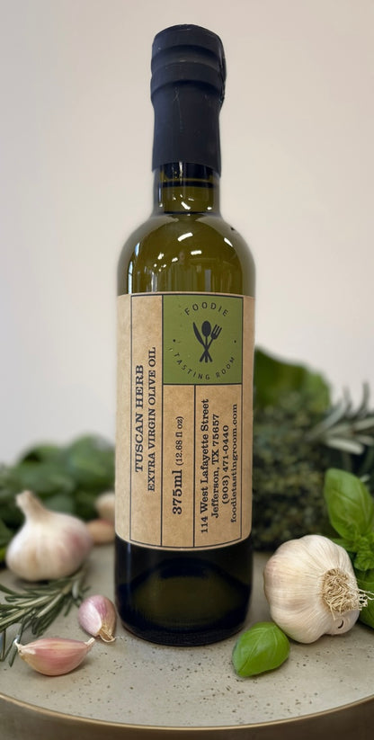 TUSCAN HERB Infused First Cold Pressed Extra Virgin Olive Oil (EVOO)
