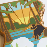 Louisiana Cutting Board with Artwork By Summer