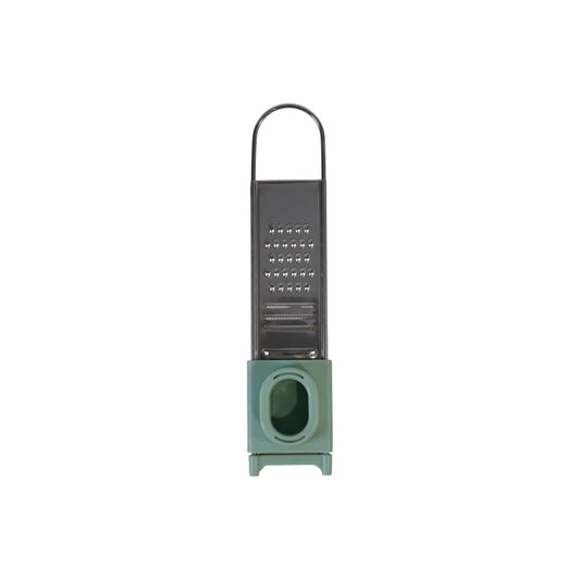 Stainless Steel 3-Way Mini Grater with Adjustable Mandolin Slicer