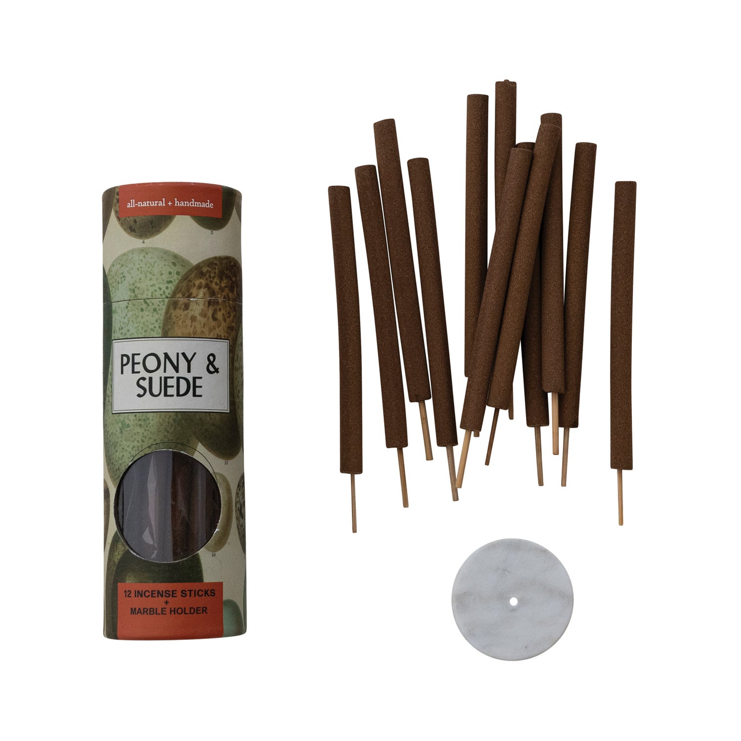 Scented Thick Incense Sticks with Marble Incense Holder