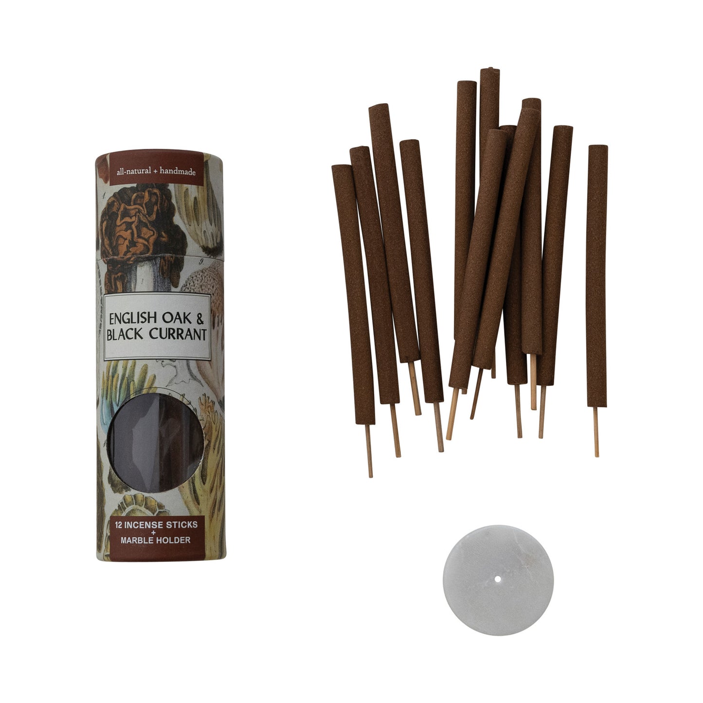 Scented Thick Incense Sticks with Marble Incense Holder