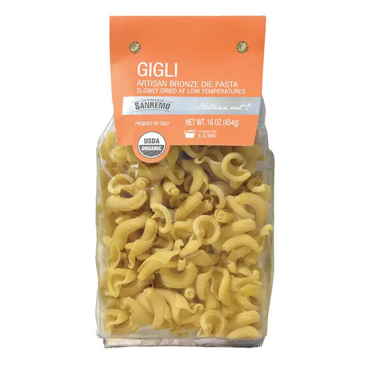 Co. Sanremo Organic Artisan Gigli Pasta, 1 lb.